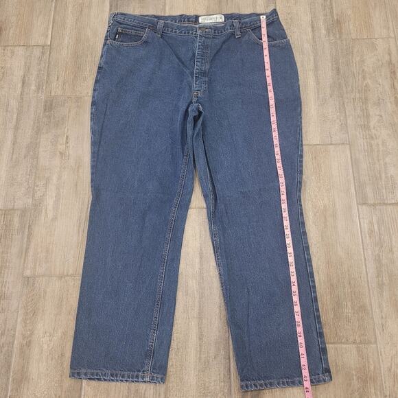 Carhartt Jeans FR Cat 2 Mens 44x30 Flame Resistant Denim Medium Wash Workwear - Picture 4 of 13